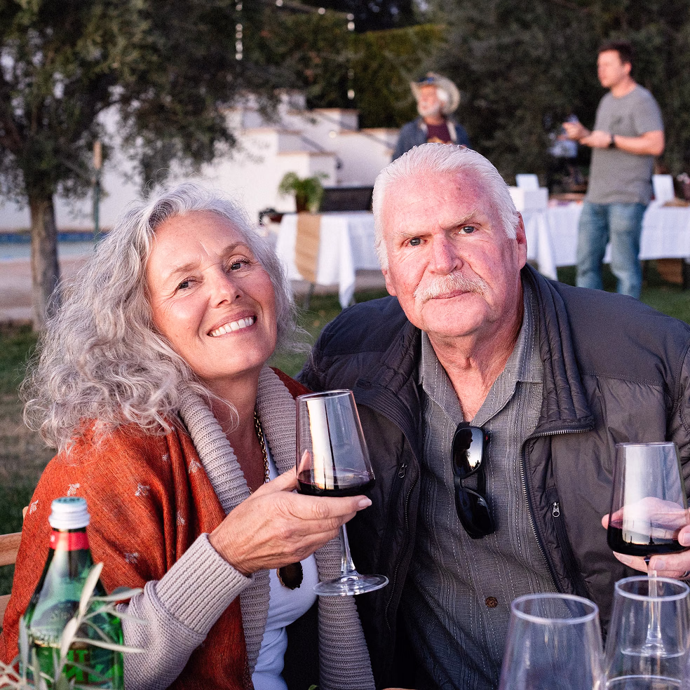 Estate vineyard and mountain backdrop at Ojai Mountain